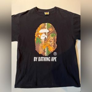 Bape forest black original “by bathing ape” black shirt